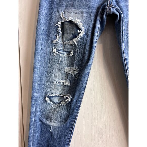 American Eagle Outfitters Women's Jegging Jeans Destructed Distressed Size 10 R - Picture 4 of 11